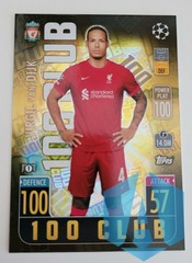 2021-22 Topps Match Attax Champions League Virgil van Dijk 100 Club #451